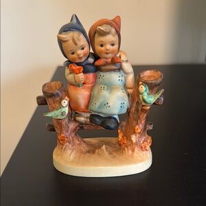 Goebel Hummel Coquettes Figurine of Children on a Fence #179